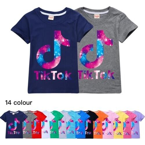 Childrens T-Shirt for Girl Boy Girls Kids Kids Shirts Child Baby Toddler Teenager Tops Short Sleeve T-Shirts 2-16Year