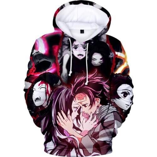 Cosplay Demon Slayer Kimetsu No Yaiba Kids Hoodies Sweatshirts Children Autumn Winter Hot Anime Hoodie Boys/Gilrs Streetwear