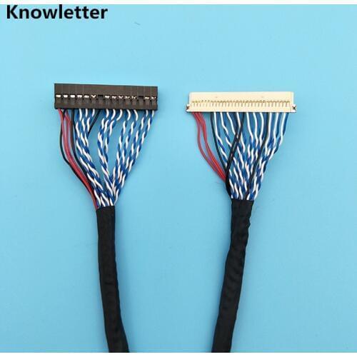 DF19-30 pin dual 8 17 inches -22 inches lvds cable DF19/30pins 2ch/8bit cavo 25cm