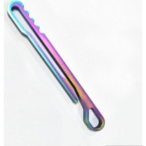 EDC camping Hiking Equipment outdoor hanging belt buckle CNC 100% Titanium TC4 backpack key clip keychain Theft Multi-tool J068