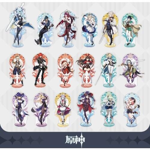 Genshin Impact Original Tartagli Zhong Li Xiao Venti Hutao Diluc Klee Figure Doll Acrylic Stand Toy Display Cosplay C YS