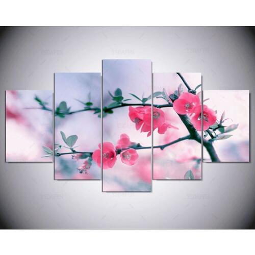 Canvas Art 5pcs Modern Sunflower Wall Picture Painting For Home Flower Decorative Poster Printed On Canvas ny-1039