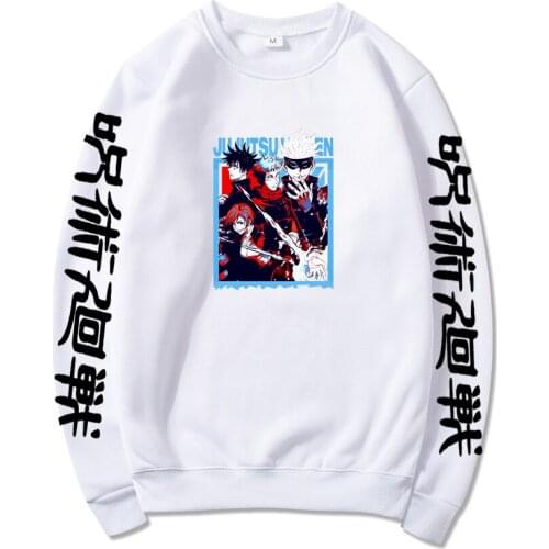 Anime Jujutsu Kaisen Poster Style Design Hoodies Men Women Unisex Harajuku Sweatshirt Dropship Pullover Tracksuit