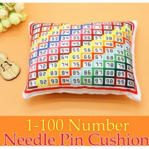 Rainbow Pillow Shaped Needle Pin Cushion Holder Cross Stitch Embroidery Sewing Accessories DIY Sewing Tools