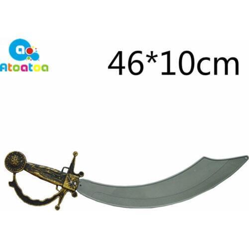 Toy Swords Halloween Costume Party Props Plastic Sword Toy Pirates Sword Foam Simulation Pirates Sword Kid Cosplay Gifts