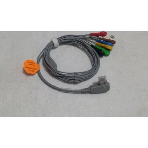 DMS 300 series Compatible ECG Holter Cable 7 Leads IEC Snap Leadwires