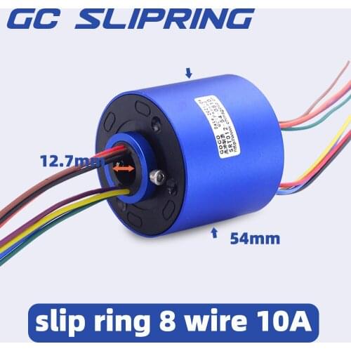 Slip-ring conductive slip ring through hole 25.4mm6 wire 10A slip ring brush collector ring