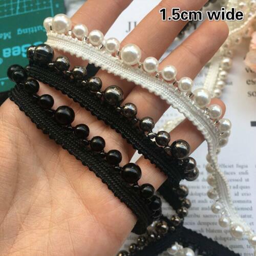 Exquisite Size Beaded Lace Ribbon DIY Hat Collar Bag Embellishment Trimming Accessories Bracelet Necklace Splicing Belt Trend