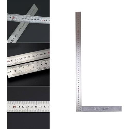Square Ruler Aluminum Alloy Right Angle 90 Degree Turning Ruler Woodworking Measurement Tool Steel Turning Ruler