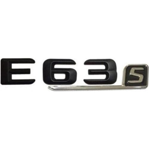 Matte Black ABS Plastic Car Trunk Rear Letters Badge Emblem Decal Sticker for Mercedes Benz E63 S AMG