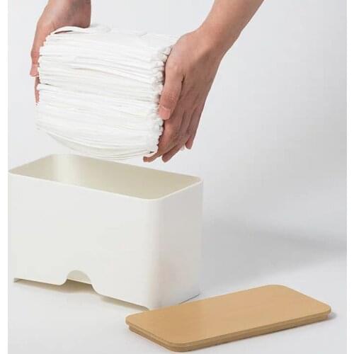 Multifunctional mask storage box Household Desktop Ditty-Bag Storage Rack with Lid for Masks Organizer Wet Tissues Useful Tools