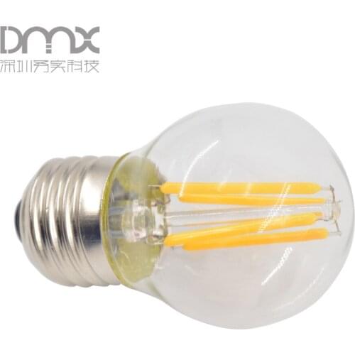 Mokungit 20Pcs E26 4W AC120V G45 Retro LED Filament Bulb Vintage Edison LED Filament Lamps Chandelier Warm White 2700K LED Bulb