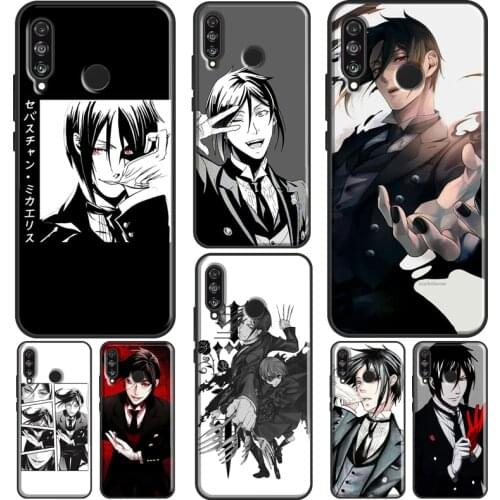 Sebastian Black Butler Kuroshitsuji Silicone Case For Huawei P30 P40 P20 Lite Mate 10 20 Pro P Smart 2019 Z 2021 Phone Cover
