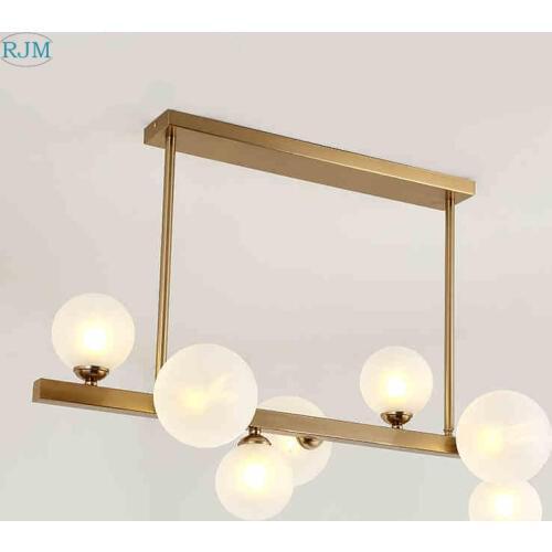 Nordic Simple Glass Creative Bubble Designer Personality Pendant Lights for Living Room Restaurant Hotel Model Room Lightings