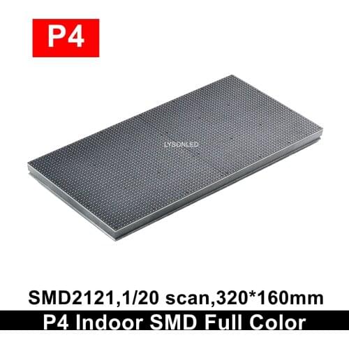 Free Shipping P4 Hot Modular Indoor SMD Full Color LED Display Panel 320x160mm Interior Electronic Signboard Use