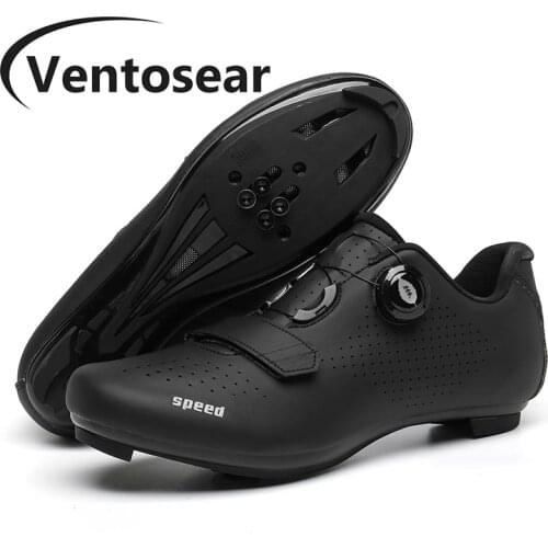 Ventosear Mens Road Enduro Cycling Shoes Women MTB Self-Locking with Cleats Sapatilha Ciclismo Male Mountain SPD Bicycle Shoes