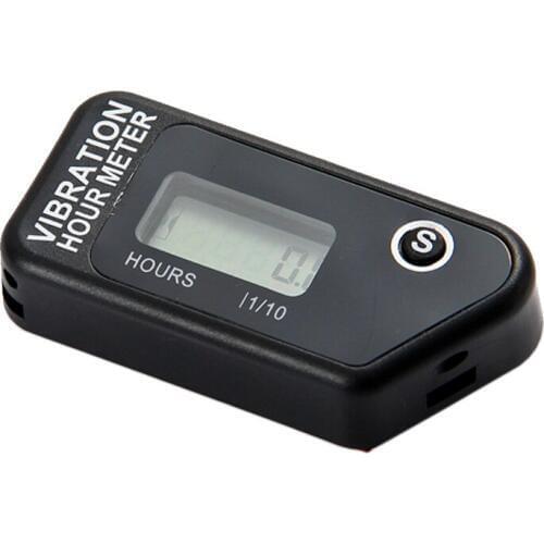 Motocross Wireless Vibration Hour Meter black for chainsaw pit bike dirt quad bike lawn mower snowmobile ATV marine HM016B