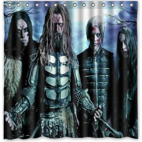 Hot Custom Fashion Bath Products /Waterproof White Zombie Print Bathroom Curtains/ Decor Shower Curtain 180*180cm