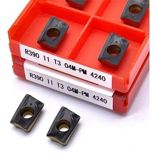 10PCS R390 11T304 PM 4240 Carbide insert high quality super hard external metal turning tool milling tools lathe tool