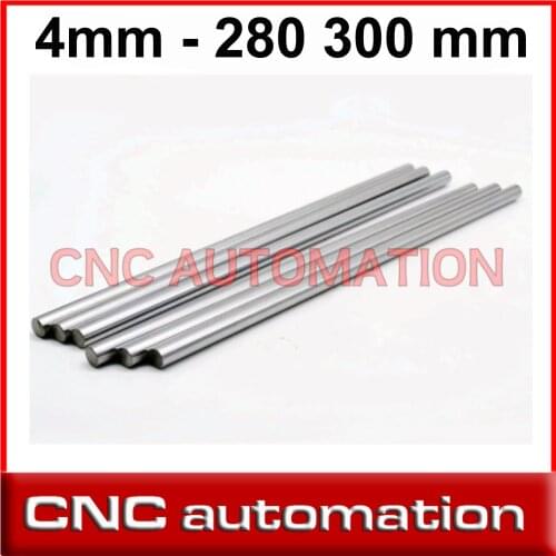 2pcs Axis 280 300 mm Smooth Rods 4Mm Linear Shaft Rail 3D Printers Parts Chrome Plated Guide Slide