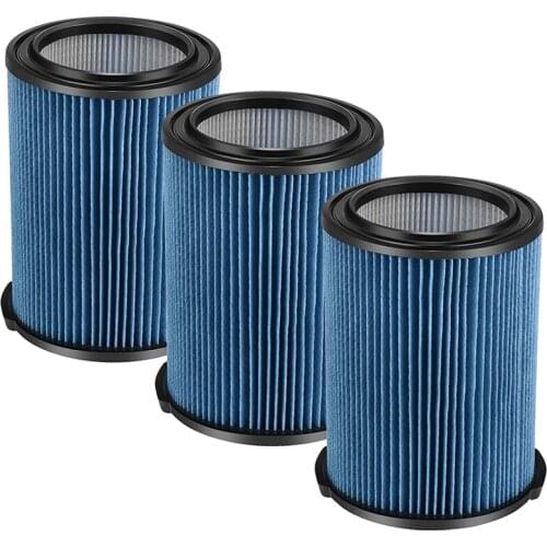 HOT!-3 Pack 3-Layer Pleated Replacement Filter Compatible for Ridgid VF5000 Wet/Dry 5-20 Gallon Vacuum Filter for WD0671
