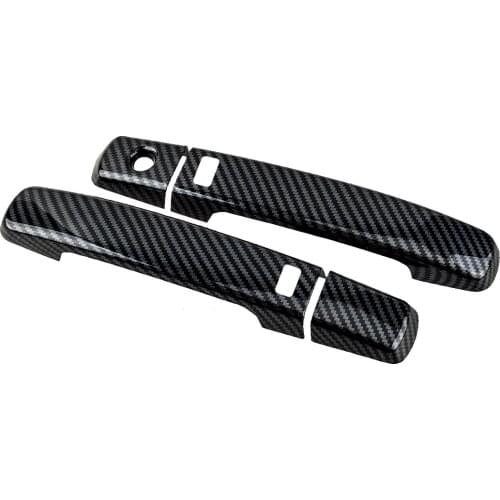 4Pcs/Set Car ABS Smart Side Door Handle Cover Trim Carbon Fiber Style Fit For Nissan Altima Coupe 2013 2012 2011 2010 2009 2008