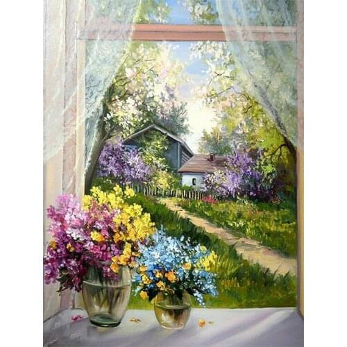 Diamond Painting Daisy Full Square Round 5D Diamond Embroidery Flower Garden Cross Stitch Mosaic Decor For Home Art Gift