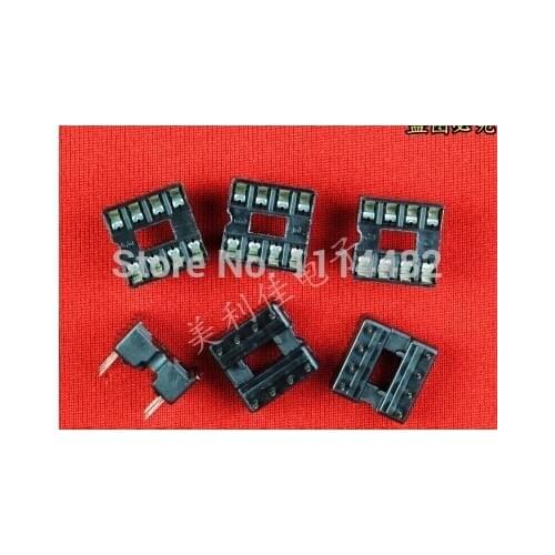 Free Shipping 60PCS/LOT 8pin DIP IC sockets Adaptor Solder Type 8 pin Quality assurance 8pin DIP