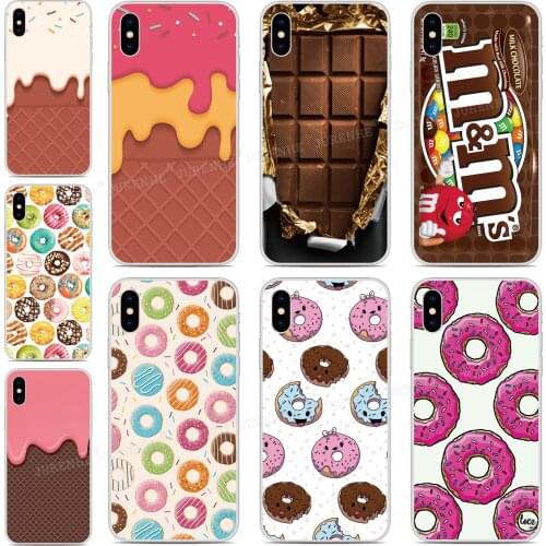 Chocolate Donut Case For Huawei Nova 5 6 SE 7i Y7P 4e Y5 Y6 Honor 20 9X 8S Mate 30 P40 Plus P30 Pro Lite E P Smart 2019 Cover