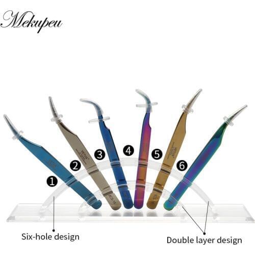 Eyelash Eyebrow Tools Stand Eyelash Extension Storage Holder Tweezers Acrylic Holder Stand Display Pen Rack