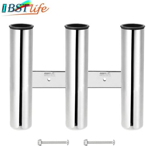 3 Tubes Link stainless steel 316 fishing rod holder fishing rod rack socket for marine fishing box kayak boat yacht