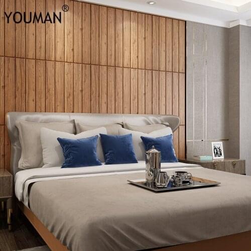 DIY 3D Wooden Wall Sticker Home Decor PE Foam Waterproof Wall Covering Wallpaper 3D Wall Sticker Self adhesive Wallpaper Decals