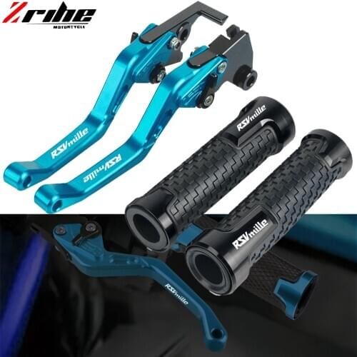 For APRILIA RSV MILLE 2004 2005 2006 2007 2008 Motorcycle Accessories CNC aluminum Brake Clutch Levers Handlebar Hand Grips ends