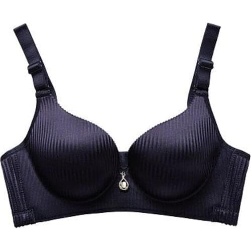 Double Size Women Underwear Sexy Push Up Bra Wire Free Gather Chest 6cm Thicken Cup Sexy Bra Plunge Deep U Bralette