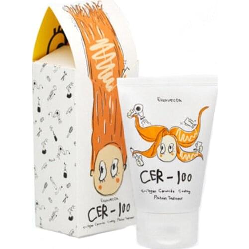 ELIZAVECCA CER-100 Collagen Coating Hair Protein Treatment 100ml Collagen Treatment Straightening Hair Repair Damage Frizzy Hair