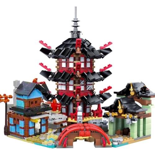 Ninja City Sets Airjitzu Temple 737+pcs DIY Building Block Birthday Gifts Toys for Children