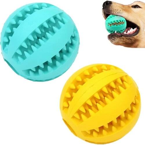 Dog Teething Toys Ball Nontoxic Bite Resistant Toy Ball IQ Puzzle Chew Toys For Puppy Small Large Dog Teeth Cleaning Chew Play
