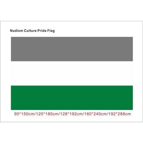 KAFNIK,90*150cm/128*192cm/192*288cm (2*3ft/3*5ftNudism Culture Pride Flag for Event/party/home Decorative Flags