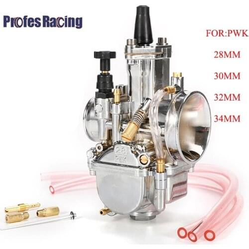Motorcycle Universal Carburetor 28 30 32 34mm PWK Carburetor 85 100 125 150 175 250 300cc Motorcycle Scooter UTV ATV Dirt bike