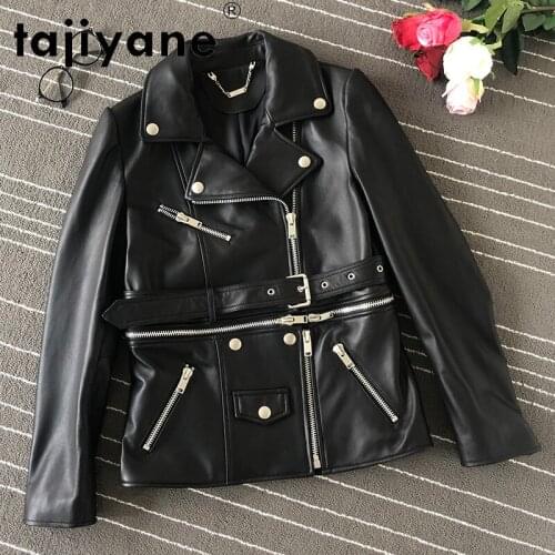 Spring Genuine Autumn Leather Jacket Women Real 100% Sheepskin Coat Female Coats Womens Clothing Mujer Chaqueta TN2817