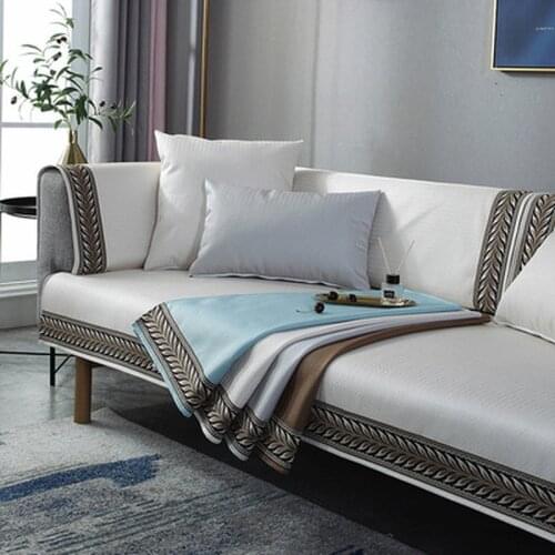 L Shape Sofa Covers Couch Four Season Universal Sofa Cushion Towel Slipcover Sofa Cover Armrests 1/2/3/4-seater for Living Room