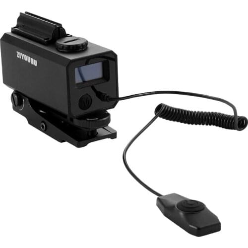 ZIYOUHU mini 700m real-time mount on riflefor outdoor hunting shooting laser rangefinder speed distance measurer
