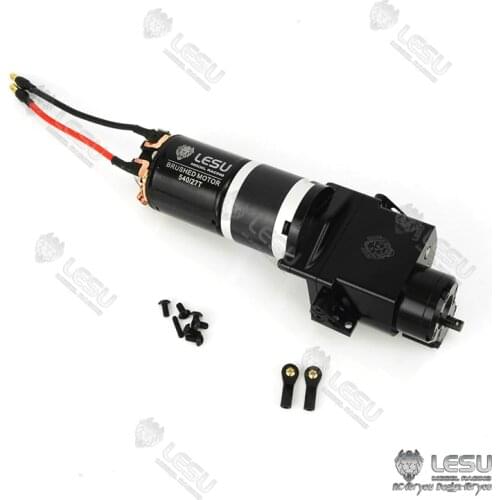 Metal LESU 2Speed Transmission Motor for RC TAMIYA 1/14 Tractor Truck Dumper DIY Model Car Scania VOLVO Benz