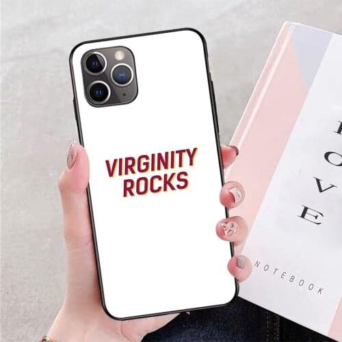 Danny duncan merch virginity rocks soft TPU border phone case for iphone 11PRO 11PROMAX 11 X XS XR XSMAX 6 plus 7 7plus 8 8plus