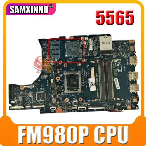 Original Laptop motherboard For DELL Inspiron 5565 FM980P Mainboard CN-0091H1 0091H1 LA-D803P DDR3