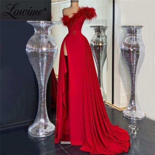 Customized Plus Size Party Dresses 2021 Long One Shoulder Dubai Arabic Party Evening Clothes Women Formal Evening Dresses Prom