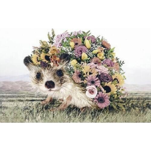 Full Square/Round Drill 5D DIY Diamond Painting Fantasy hedgehog flower patterns beads Embroidery Kits Cross Stitch Home Decor
