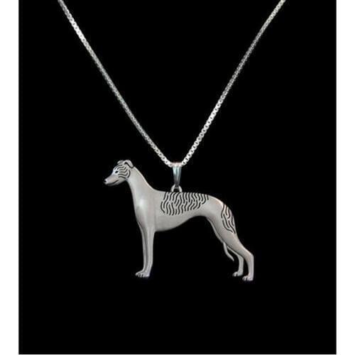 Drop shipping-Whippet Standing Pendant Necklace