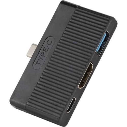 SOONHUA Portable Type-C Hub Adapter Converter 3 In 1 Docking Station USB-C To HDMI USB3.0 PD Data Output For Tablets Notebooks