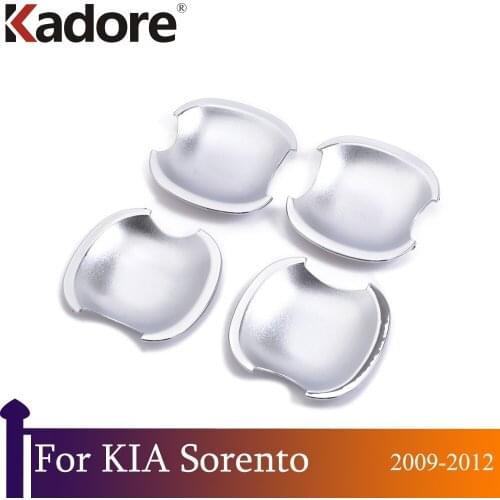 Car Styling Exterior Accessories Car Sticker For Kia Sorento 2009 2010 2011 2012 Chrome Side Door Handle Bowl Cover Trim